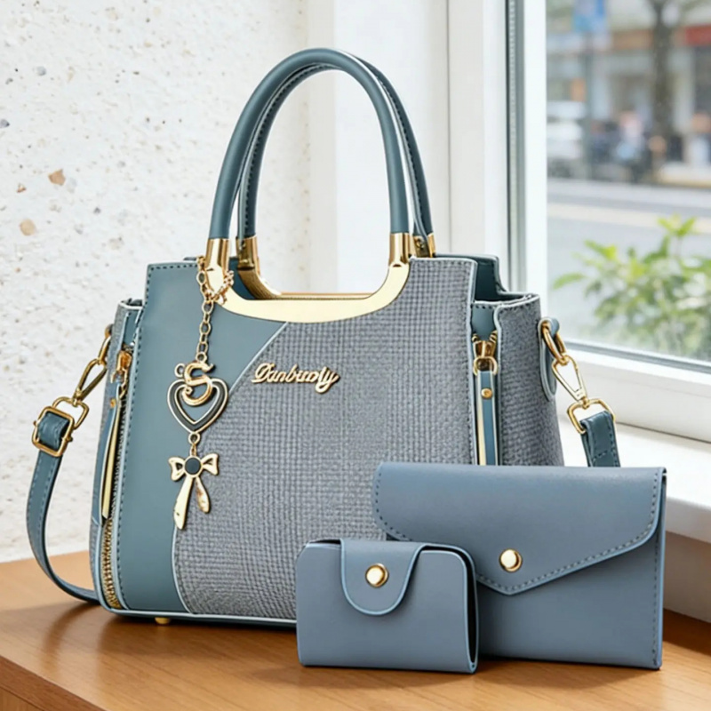 Women Bags Leather - مجموعة حقائب يد أنيقة للنساء، حقائب