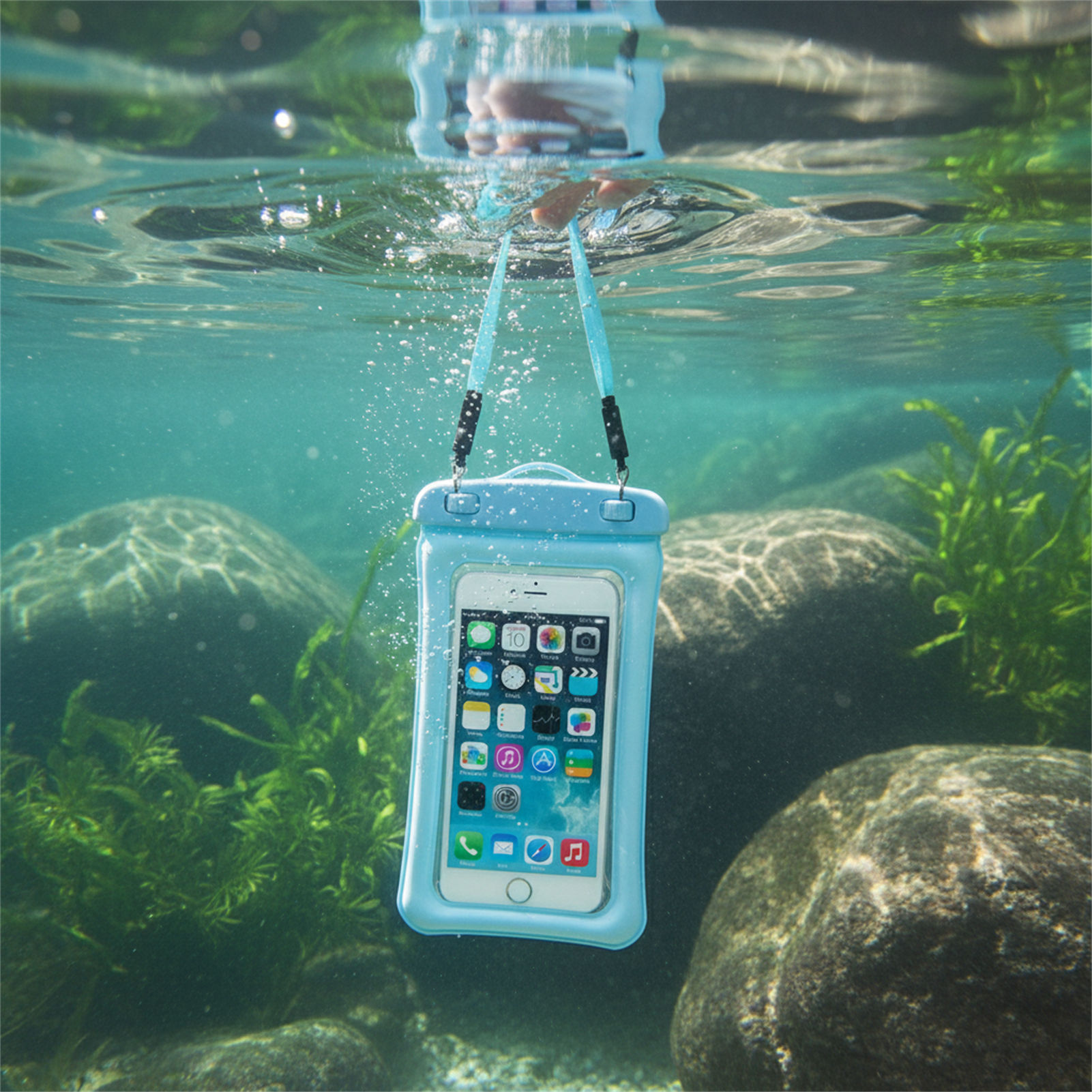 Women Bags Waterproof - حقيبة هاتف مقاومة للماء باللون الأزرق