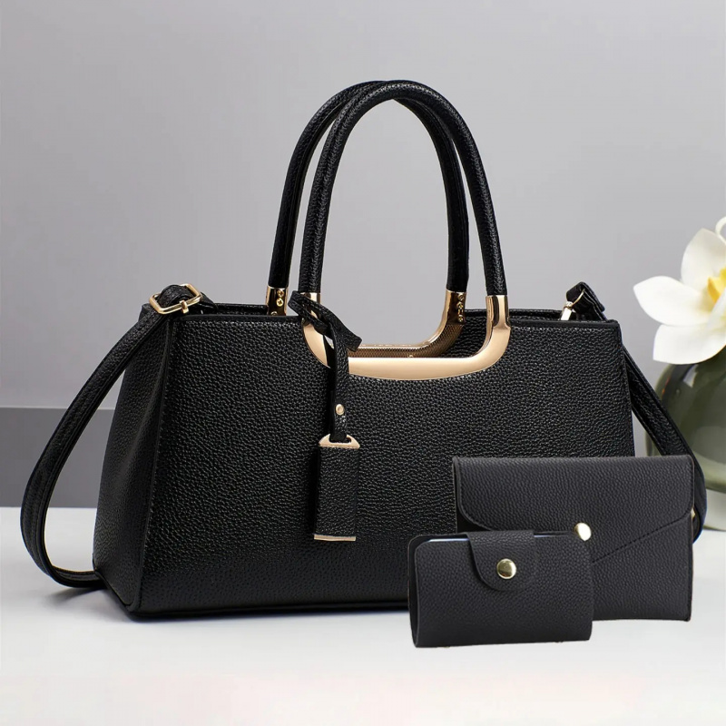 Women Bags Leather - حقائب كتف من جلد البولي يوريثان،