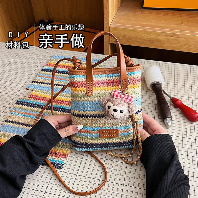Women'S Retro Bags - حقيبة محبوكة يدويًا - طقم للمبتدئين