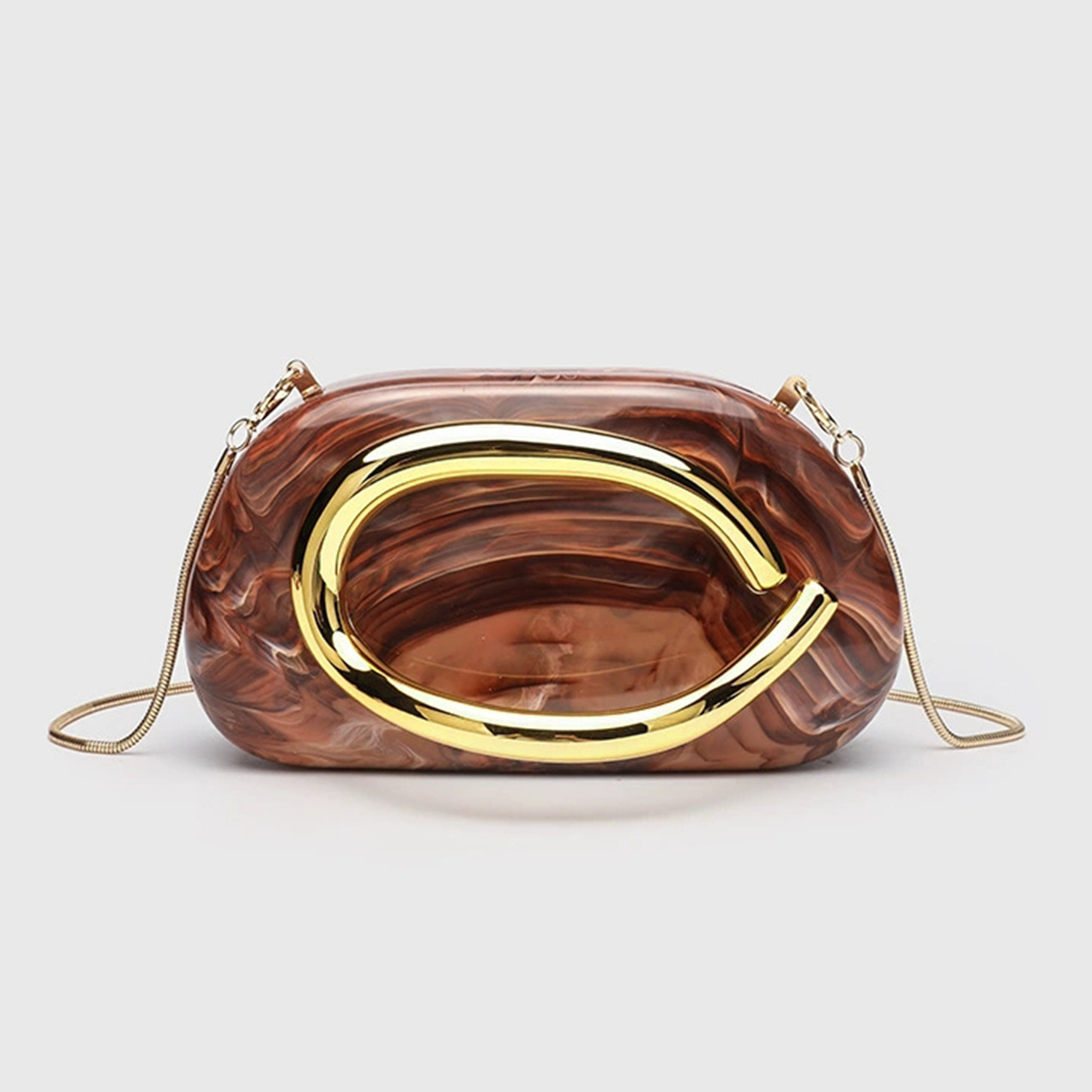 Women Handheld Bags - حقيبة يد نسائية بمقبض معدني من
