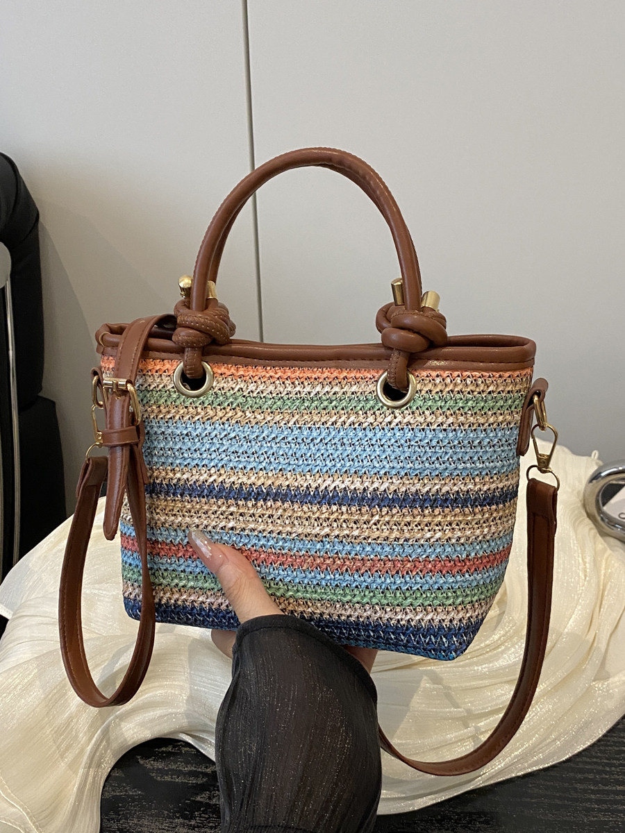 حقيبة يد نسائية منسوجة يدويًا، - مراجعة Women Handheld Bags وسعره