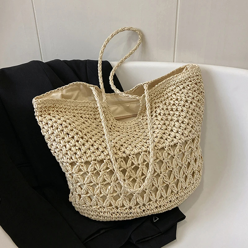 حقائب منسوجة من القش بتصميم عص - مراجعة Women Bags Handmade وسعره