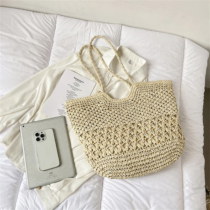 حقائب منسوجة من القش بتصميم عص - مراجعة Women Bags Handmade وسعره
