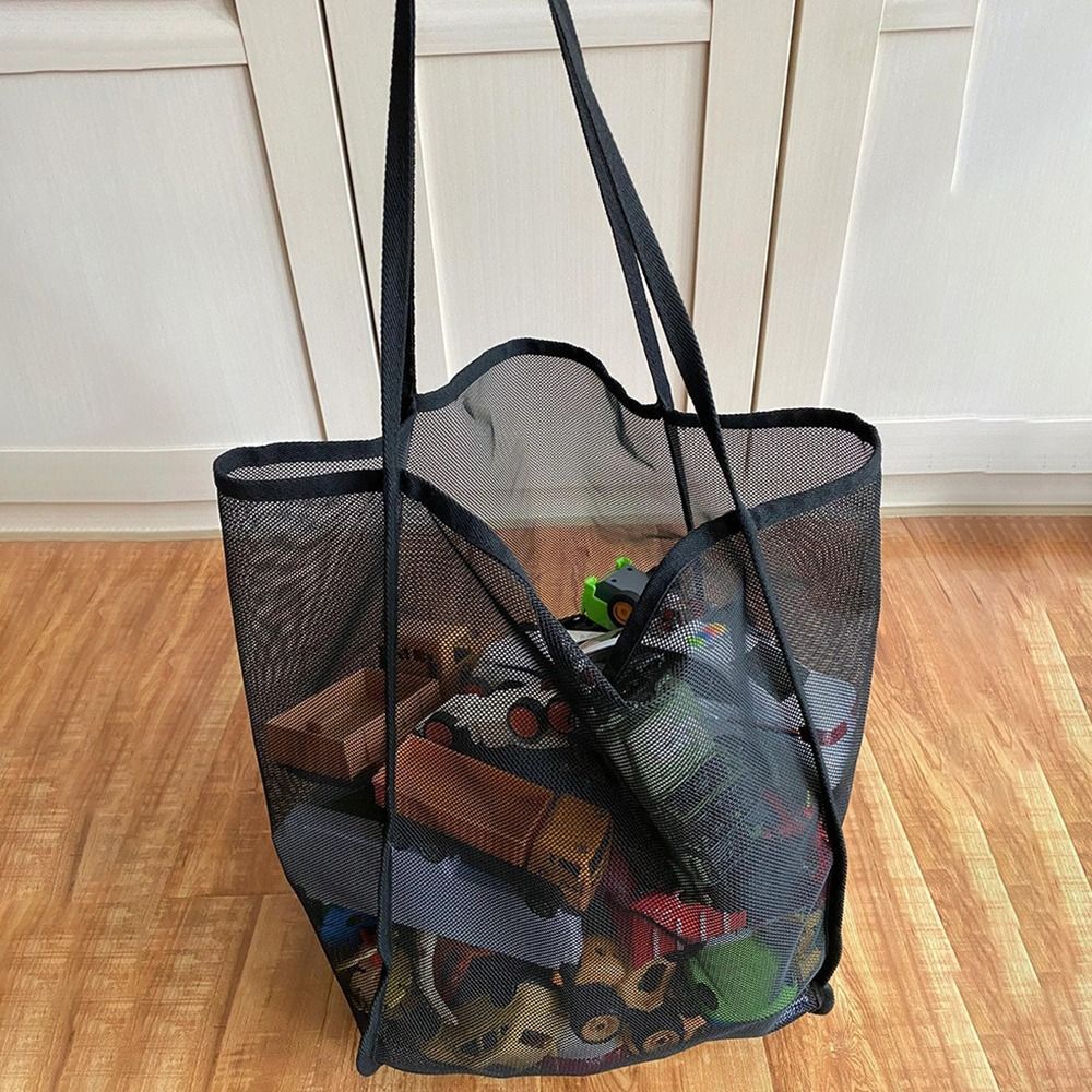 حقيبة كتف شبكية شفافة خفيفة ال - مراجعة Mesh Net Bag وسعره