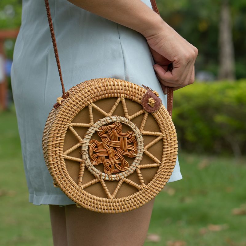 فيتنام اليدوية الروطان حقيبة س - مراجعة Women Bags Vietnam وسعره