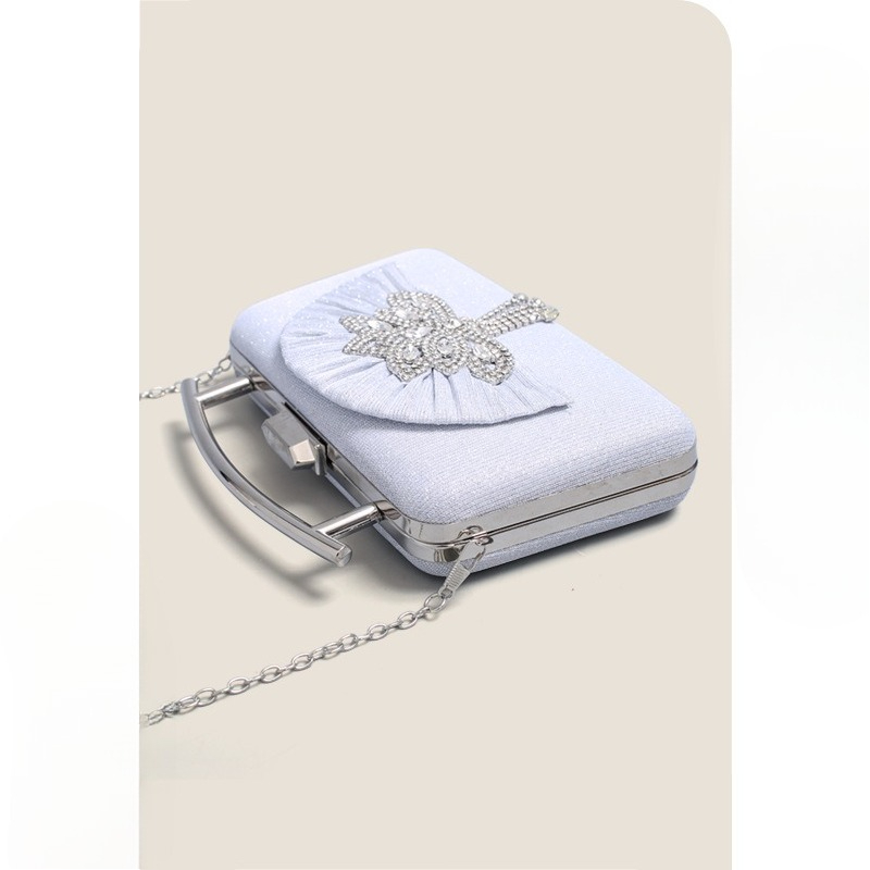 حقيبة سهرة معدنية أنيقة لامعة  - مراجعة Women Handheld Bags وسعره