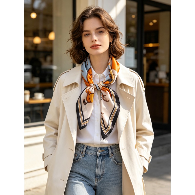 وشاح مربع فاخر من حرير التوت ا - مراجعة Women'S Retro Bags وسعره