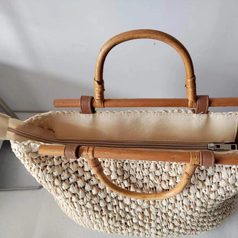 حقيبة من القش للنساء من الخشب  - مراجعة Women Bags Handmade وسعره