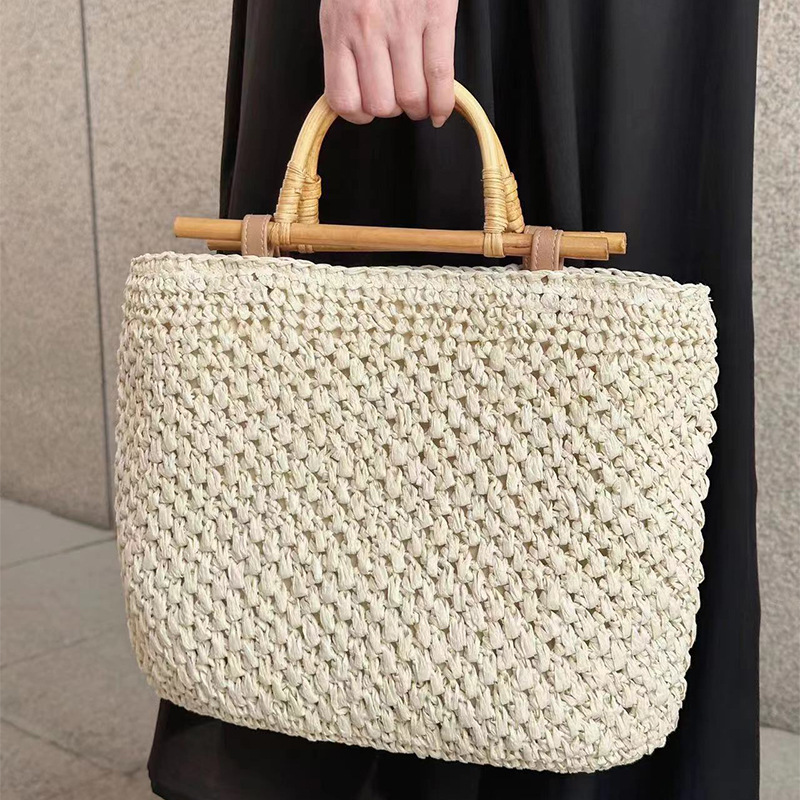 حقيبة من القش للنساء من الخشب  - مراجعة Women Bags Handmade وسعره