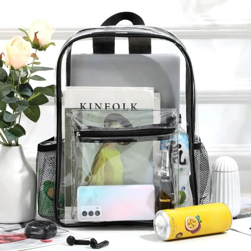 حقيبة ظهر شفافة من البولي فيني - مراجعة Women Bags Waterproof وسعره