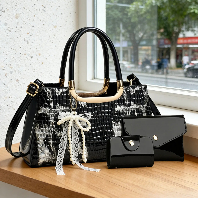 مجموعة حقائب يد نسائية، حقيبة  - مراجعة Women Bags Leather وسعره