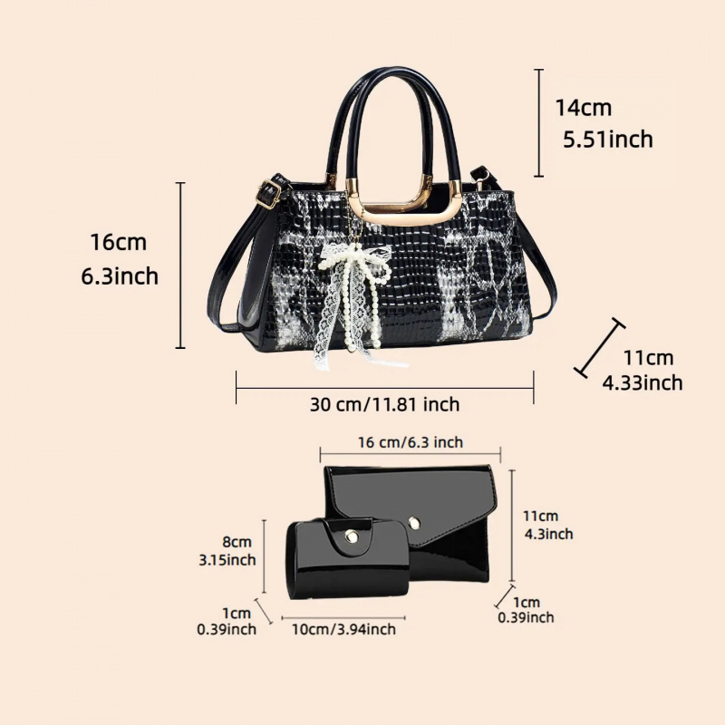 مجموعة حقائب يد نسائية، حقيبة  - مراجعة Women Bags Leather وسعره