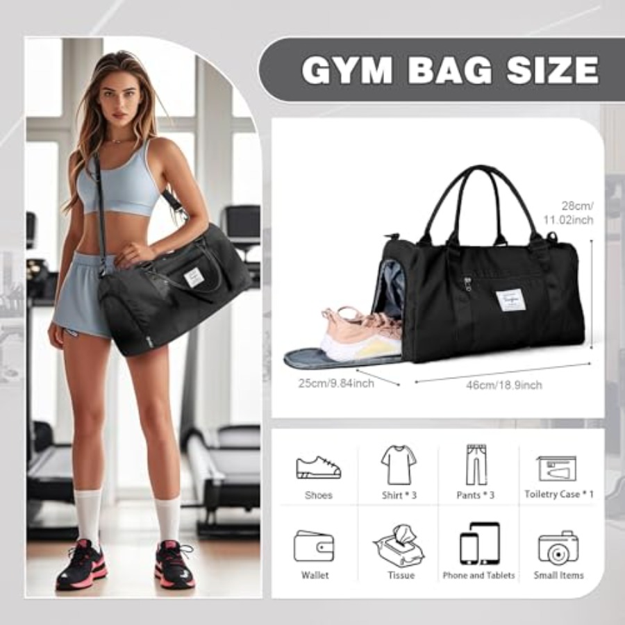 حقائب رياضية صغيرة سوداء للنسا - مراجعة Women Bags Leather وسعره
