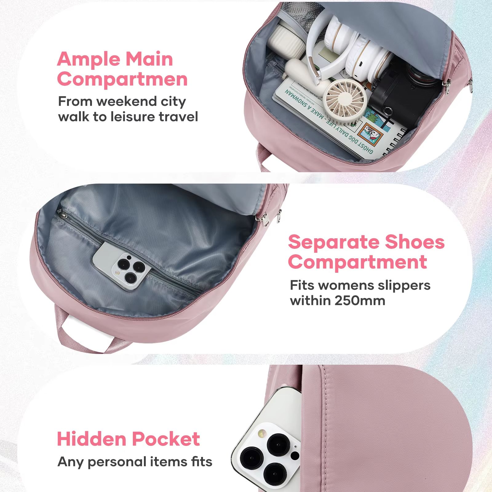 حقيبة للنساء، حقيبة ظهر رياضية - مراجعة Women Bags Waterproof وسعره
