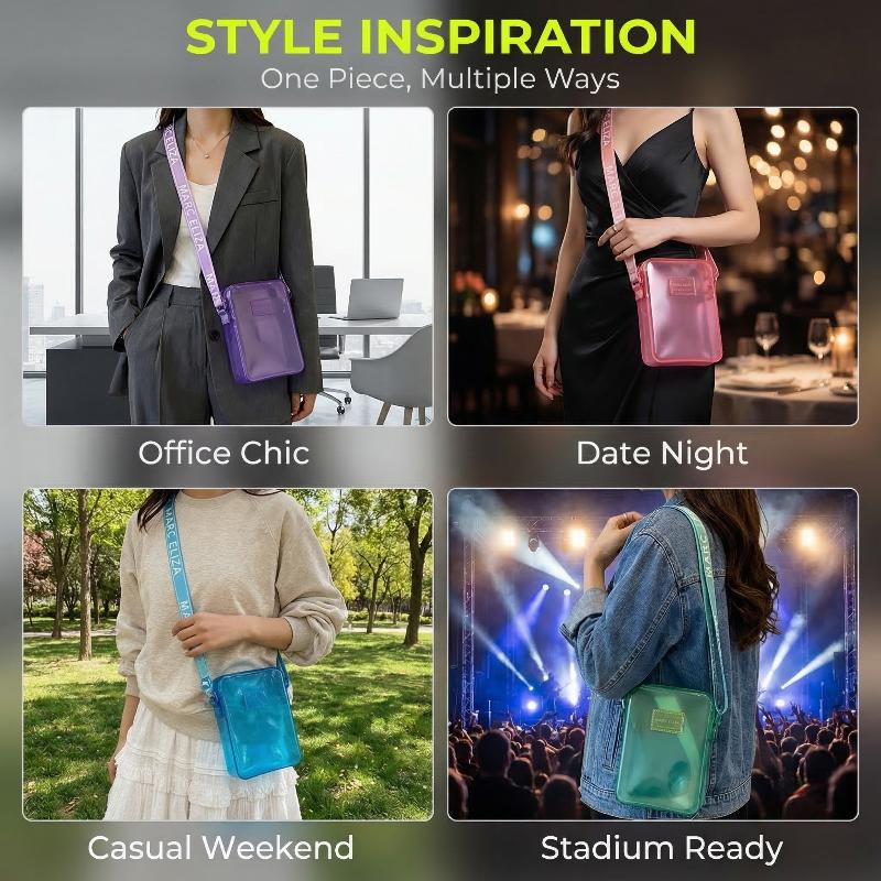 حقيبة كتف شفافة عصرية جديدة من - مراجعة Women Bags Waterproof وسعره