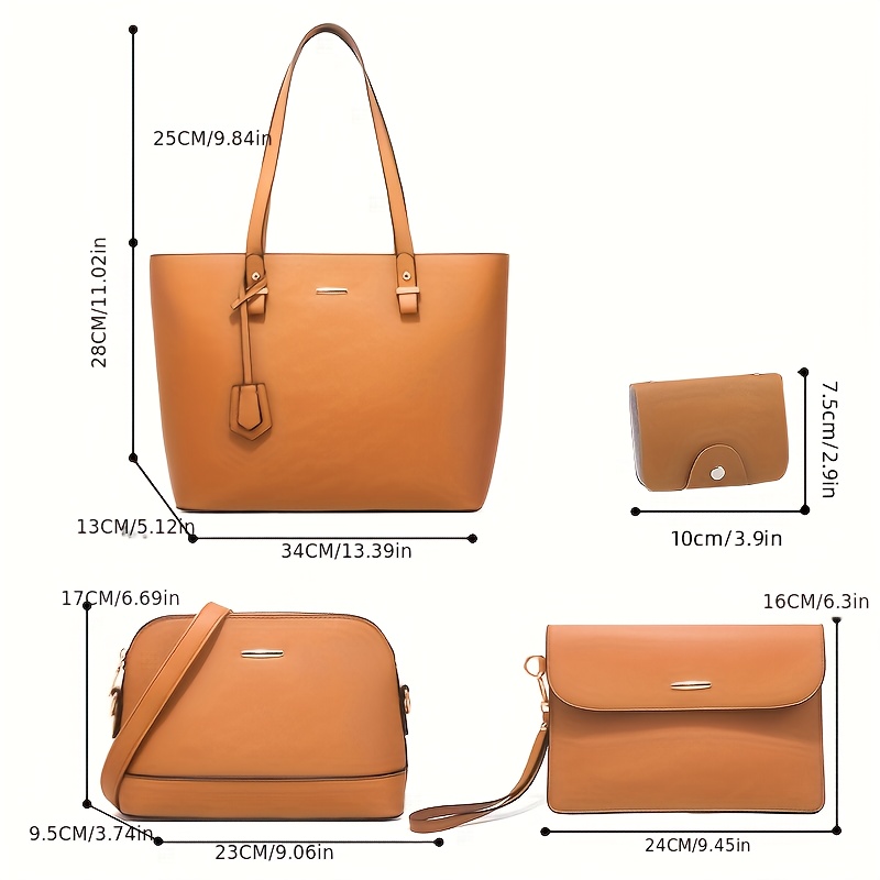 4 قطع أزياء المرأة حقيبة مجموع - مراجعة Women'S Retro Bags وسعره