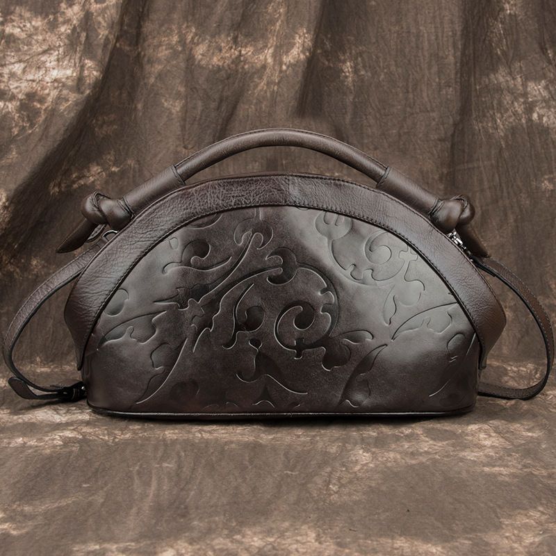 حقيبة جلد بقر طبيعي فاخرة بتصم - مراجعة Women Handheld Bags وسعره
