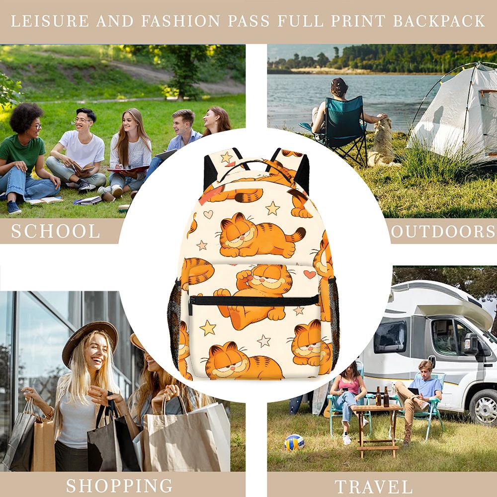 حقيبة ظهر مضحكة على شكل غارفيل - مراجعة Mesh Net Bag وسعره